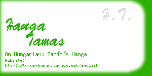 hanga tamas business card